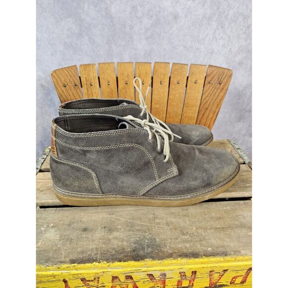 Johnston & Murphy Men's Rawhide Chukka Boots | Gray/Brown | Size 13 - Picture 4 of 10